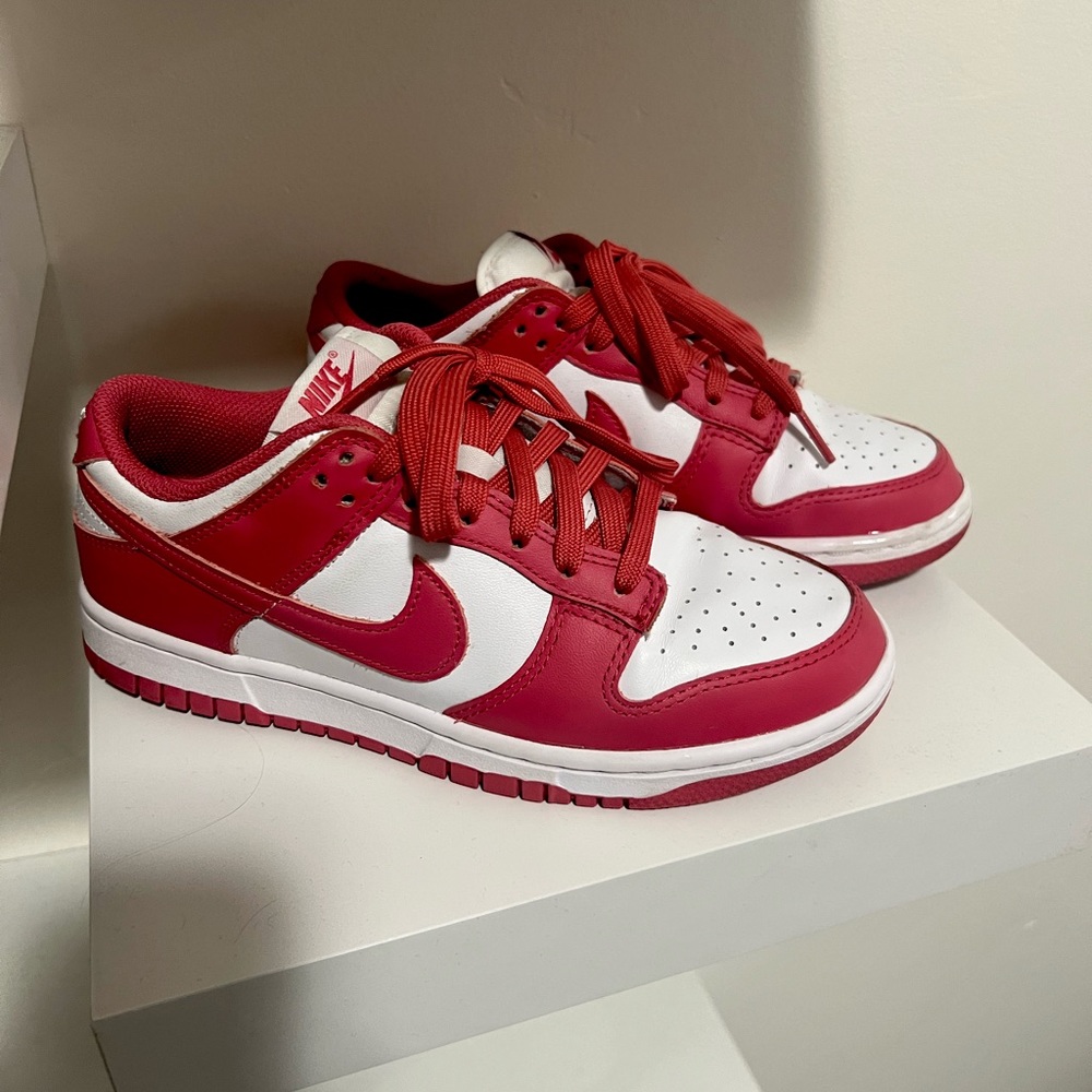 Red nike dunks! Size US 7